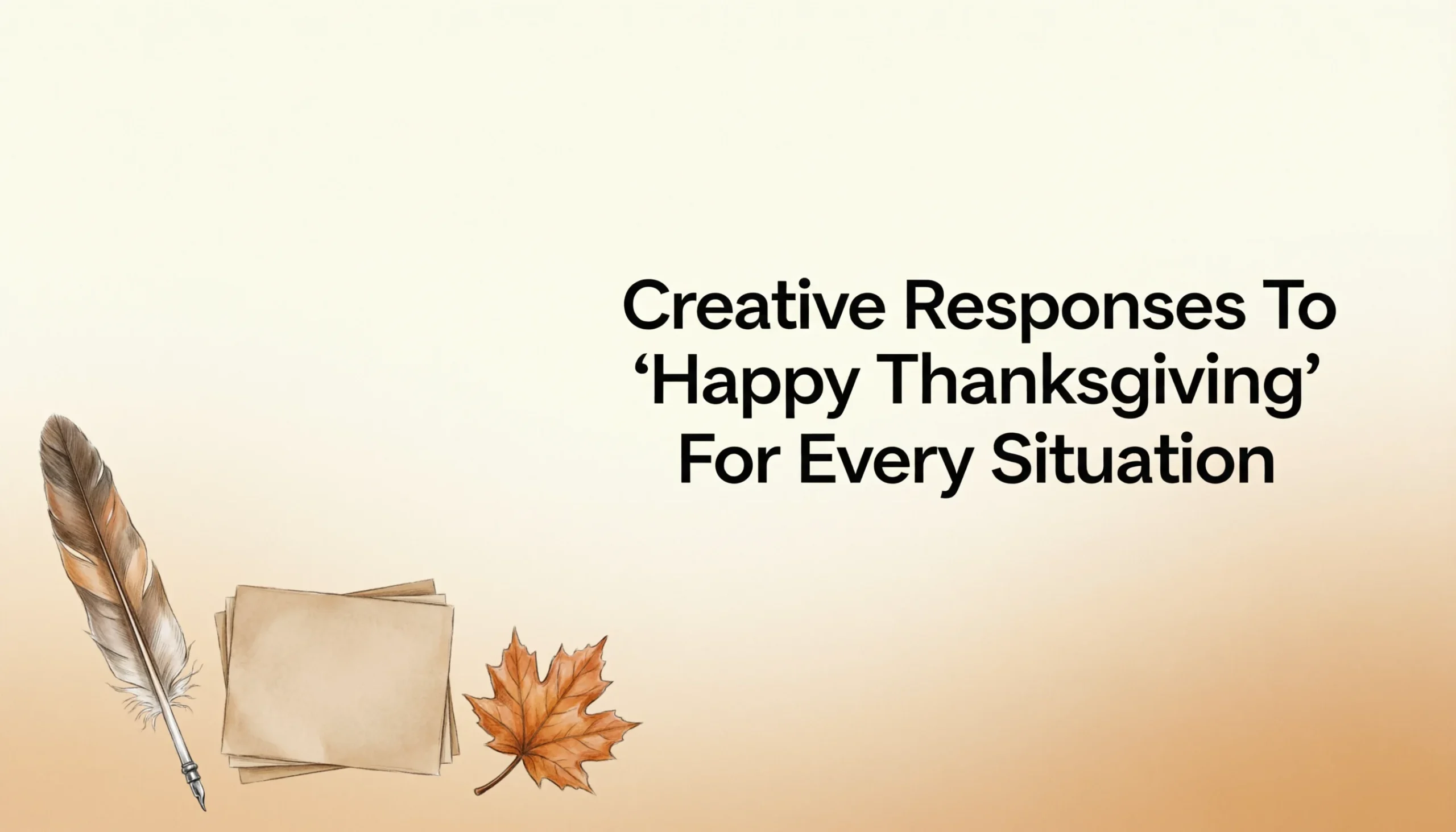 thoughtful and witty ways to reply to happy thanksgiving