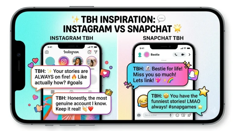 best responses to a tbh on instagram / snapchat