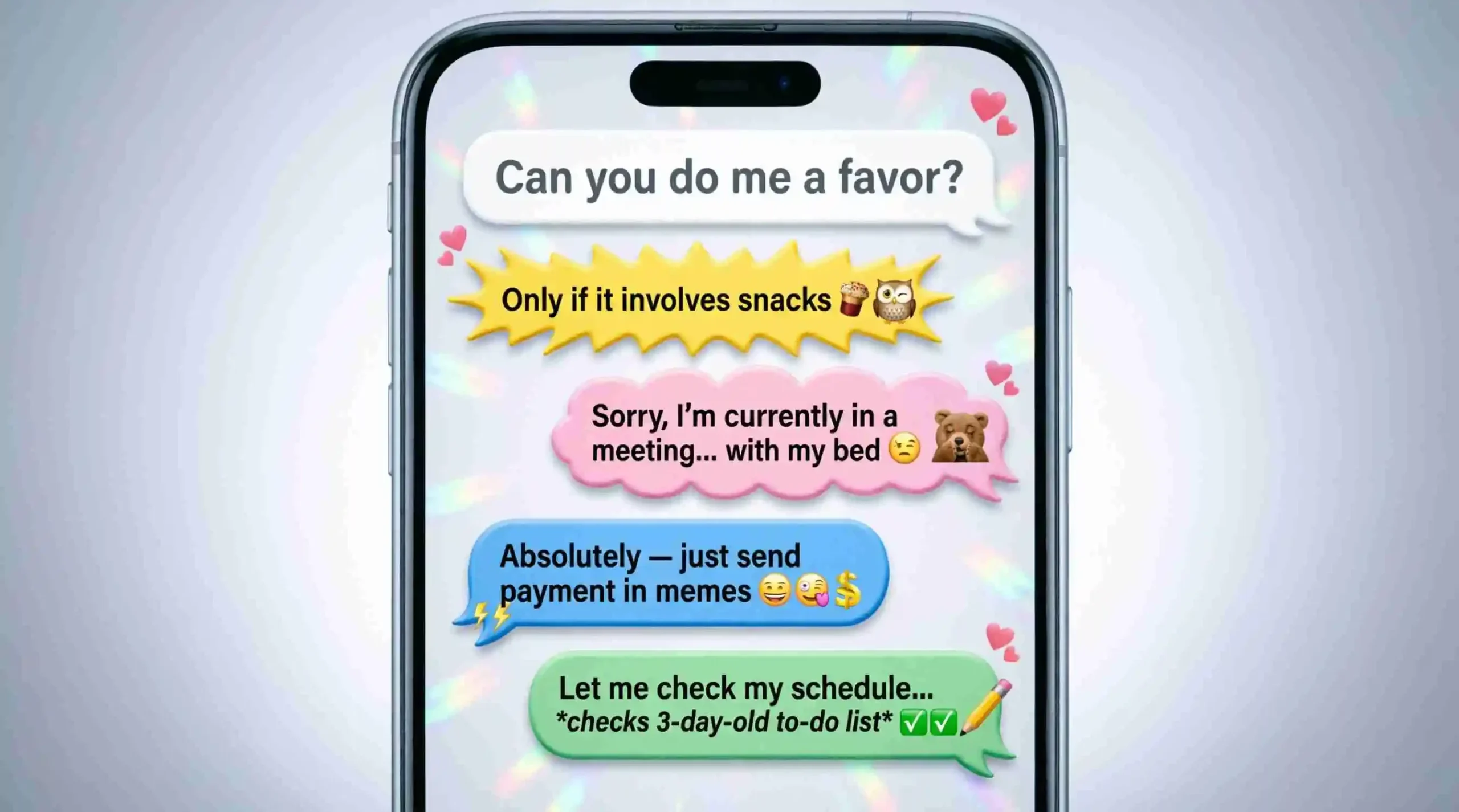 funny responses to can you do me a favor
