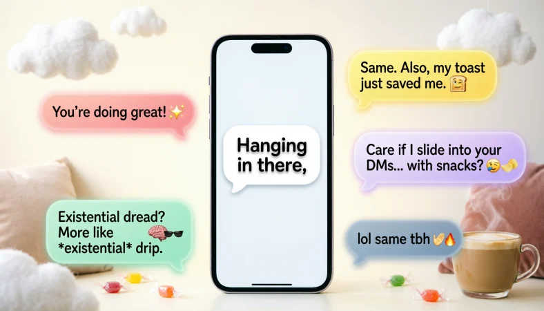 best responses to hanging in there