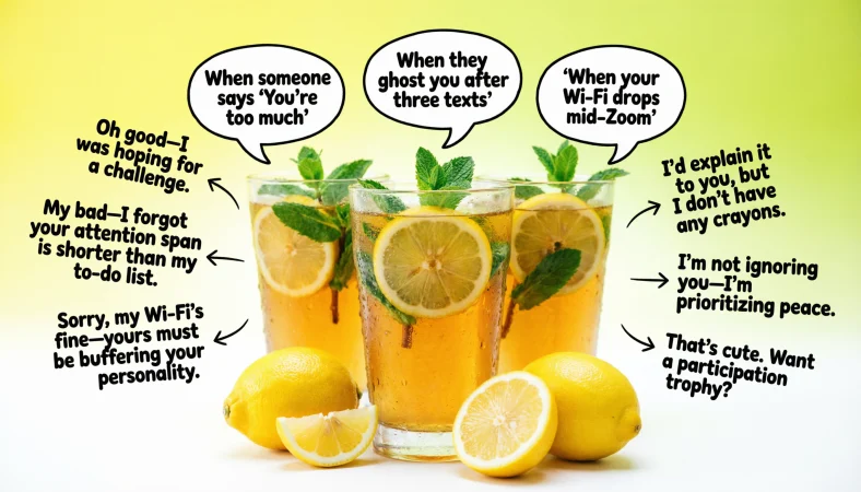 funny and clever responses to when life gives you lemons