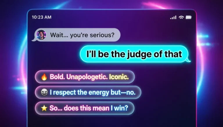 ill be the judge of that