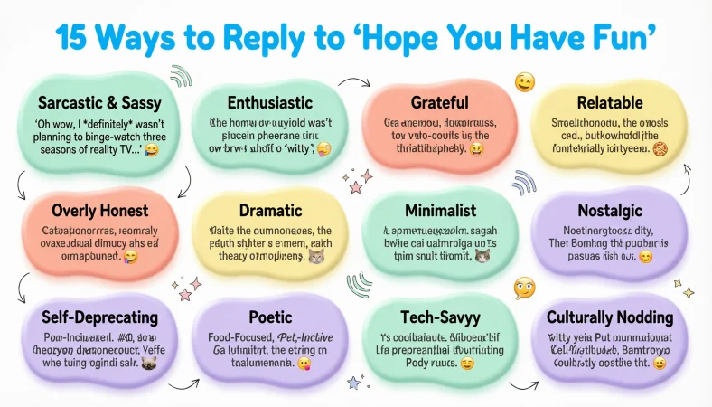 reply when someone says hope you have fun