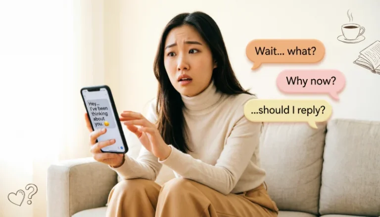 thoughtful responses when an ex checks on you