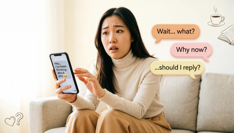 thoughtful responses when an ex checks on you