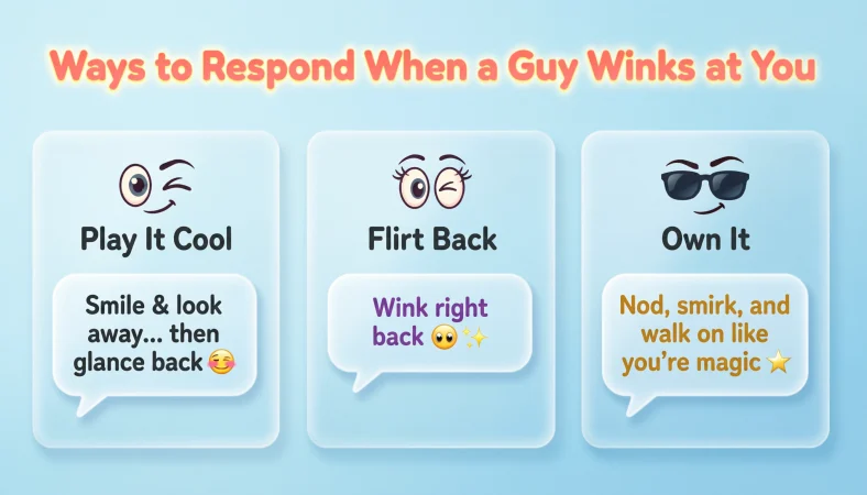 ways to respond when a guy winks at you