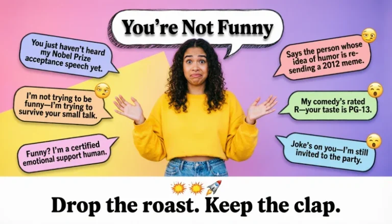 what someone really means when they say youre not funny