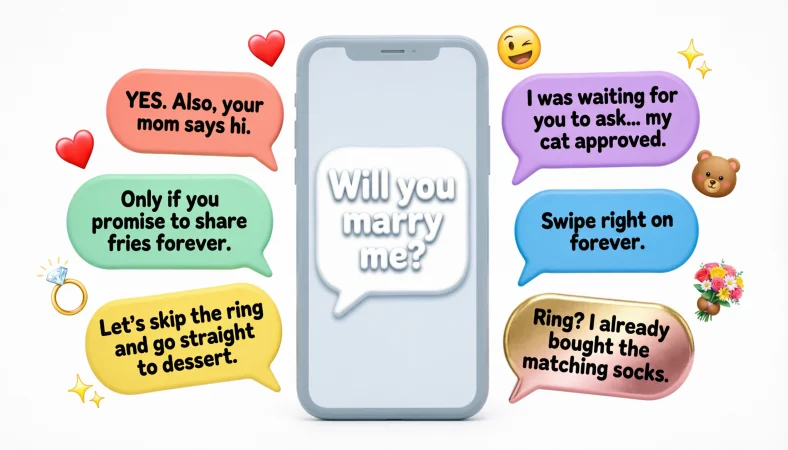 witty responses to will you marry mewitty responses to will you marry me