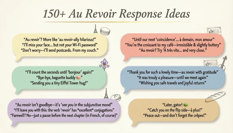 au revoir response