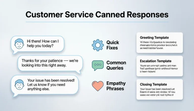 customer service canned responses