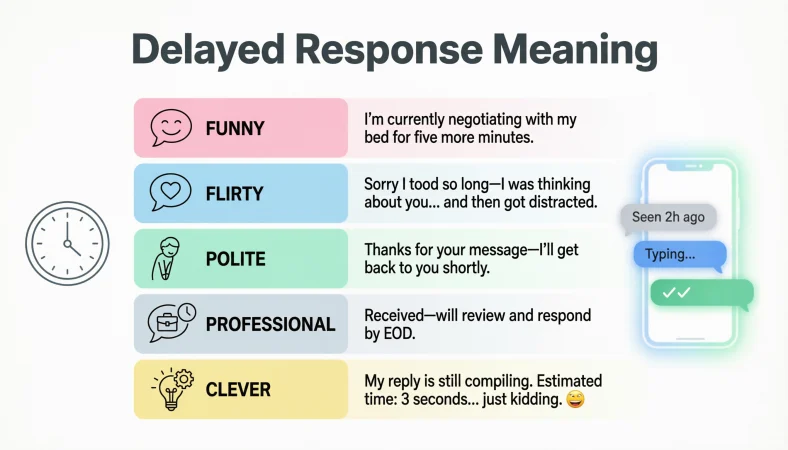 delayed response meaning