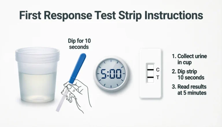 first response test strip instructions