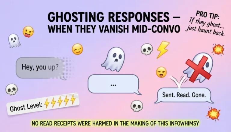 funny ghosting responses