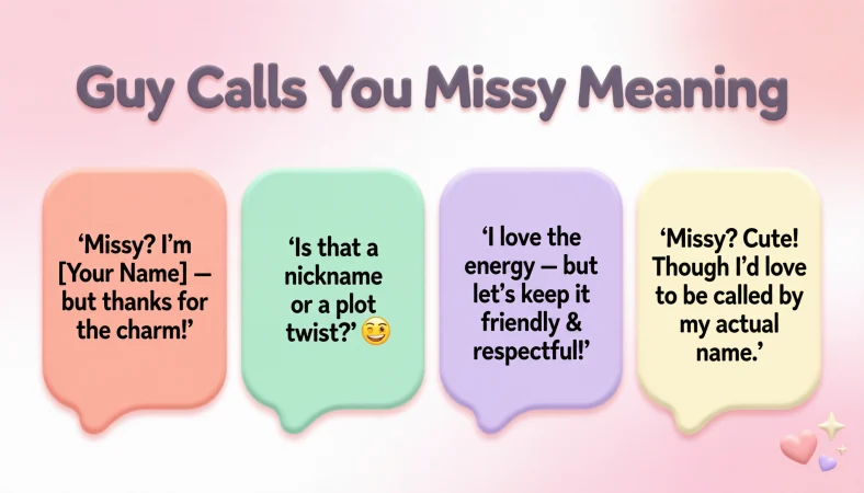 guy calls you missy meaning