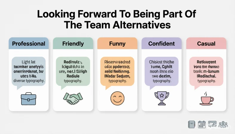 looking forward to being part of the team alternatives