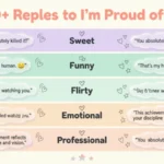 replies to I’m proud of you