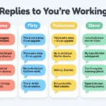 replies to you’re working on it