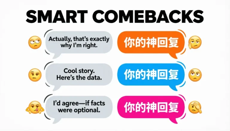 smart and funny comebacks to use in any argument
