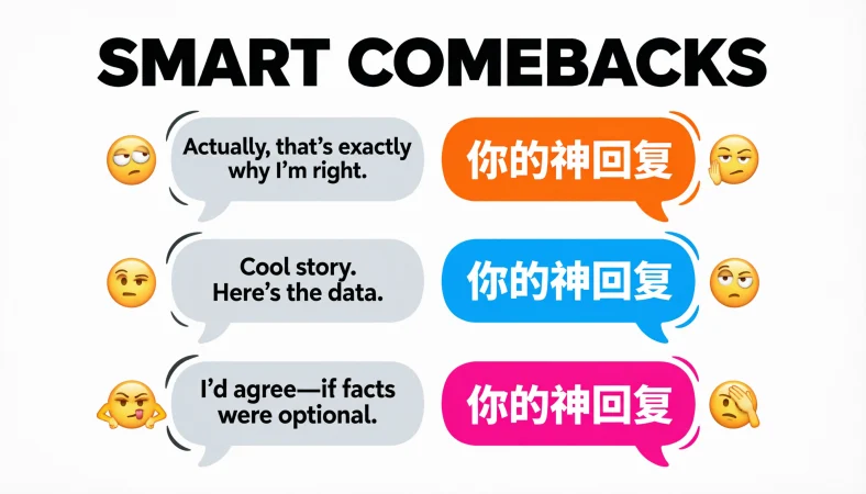 smart and funny comebacks to use in any argument