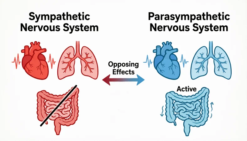 sympathetic vs parasympathetic response