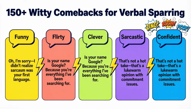 witty comebacks for verbal sparring