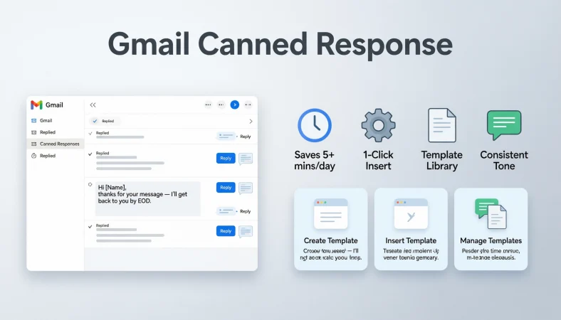 gmail canned response