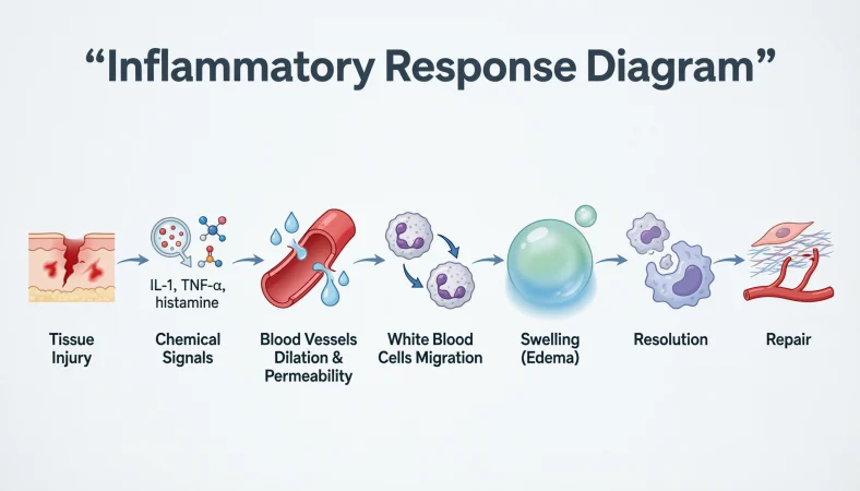 inflammatory response diagram