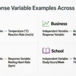 response variable example