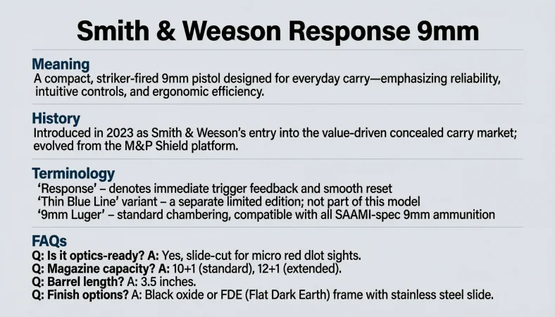smith & wesson response 9mm